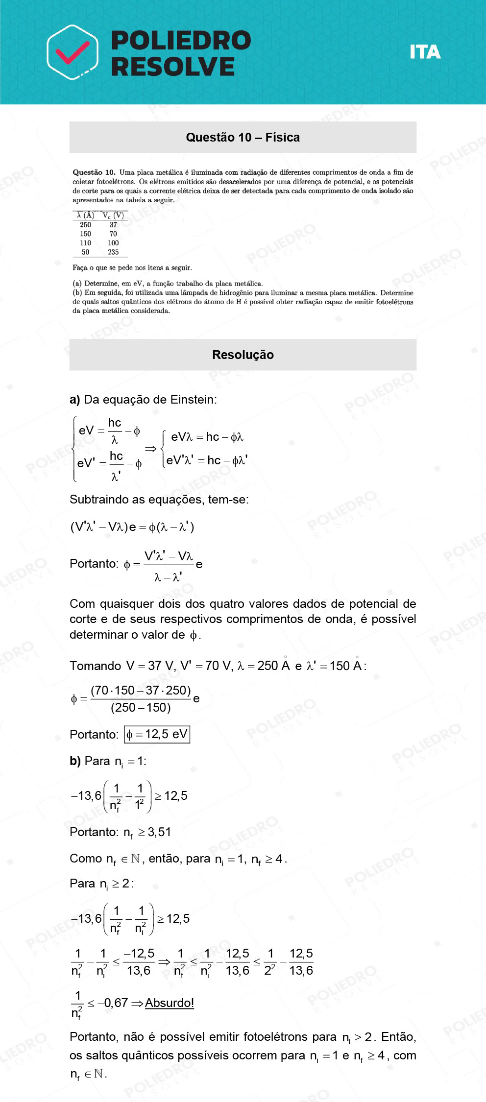 Dissertação 10 - 2ª Fase - 2º Dia - ITA 2022