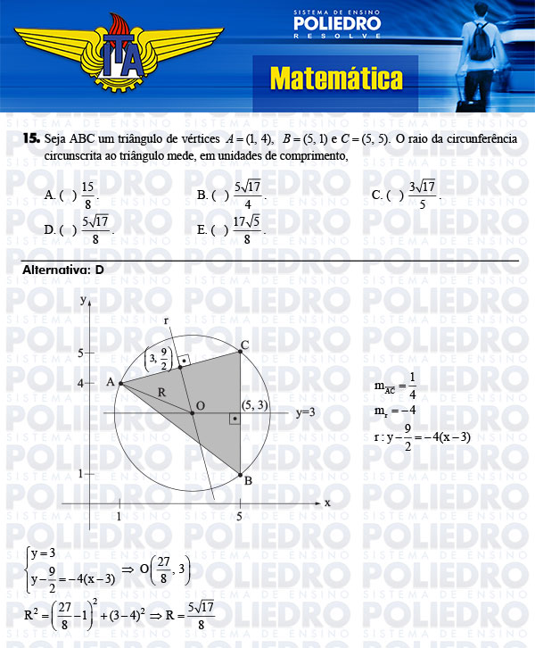 Questão 15 - Matemática - ITA 2014