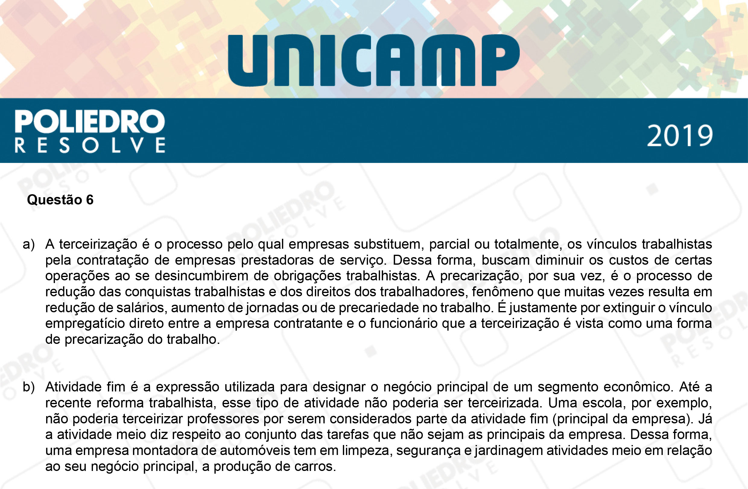 Dissertação 6 - 2ª Fase - 2º Dia - UNICAMP 2019