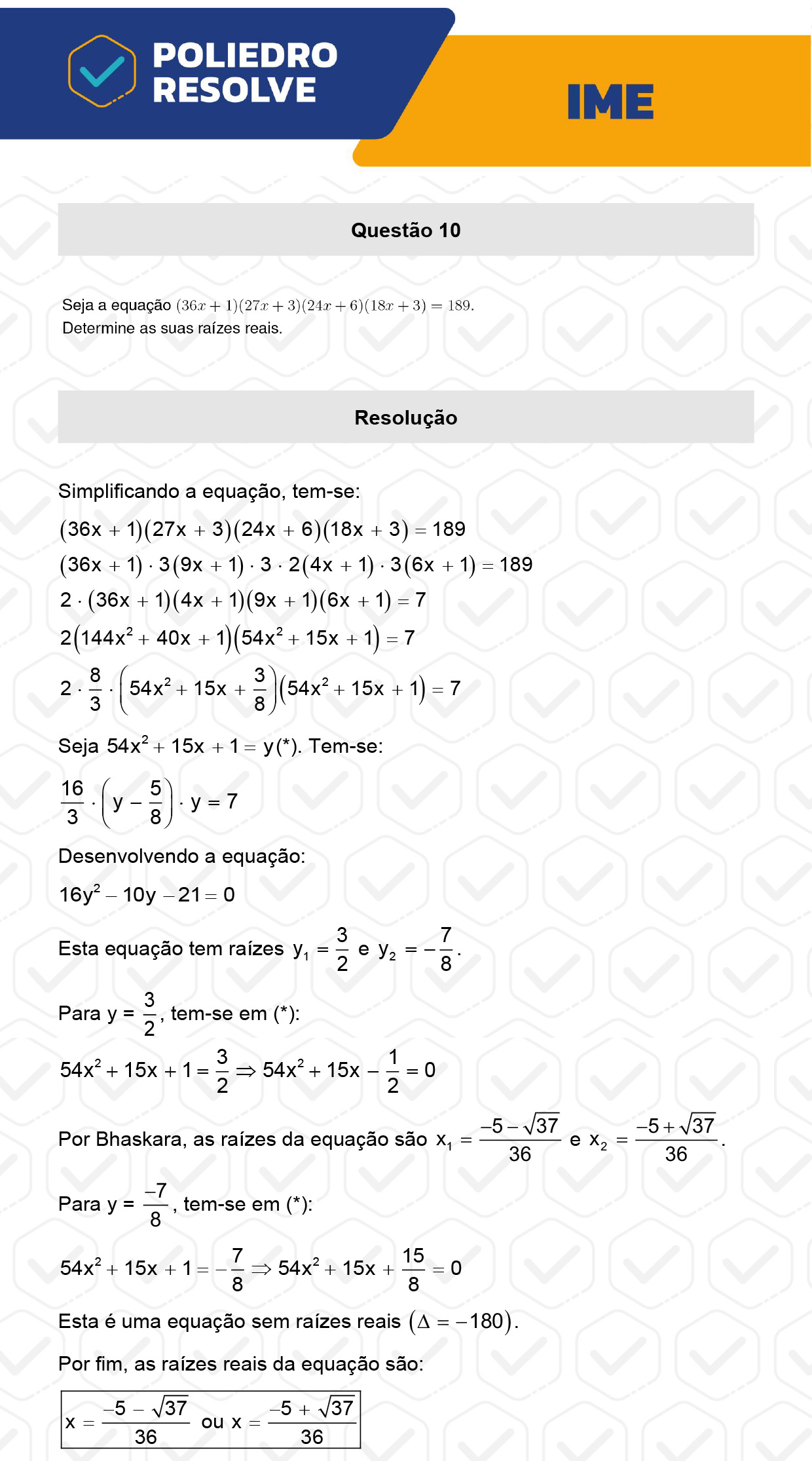 Dissertação 10 - 2ª Fase - Matemática - IME 2023