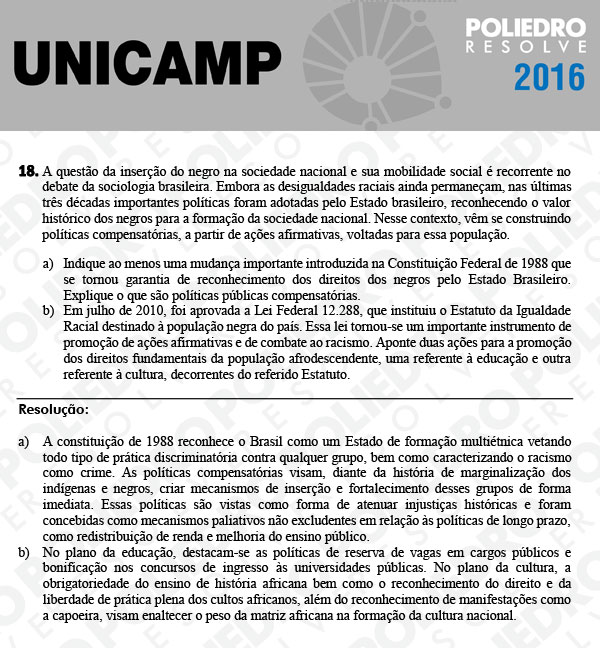 Dissertação 18 - 2ª Fase 2º Dia - UNICAMP 2016