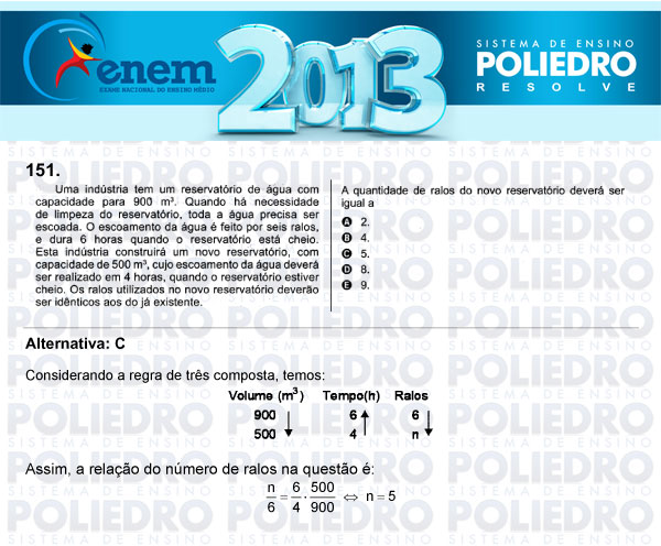 Questão 151 - Domingo (Prova Cinza) - ENEM 2013