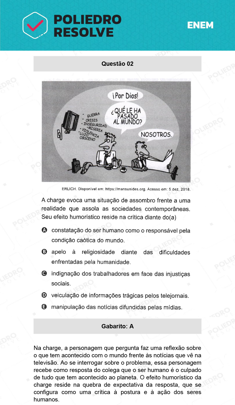 Questão 2 - 1º Dia - Prova Branca - ENEM 2021