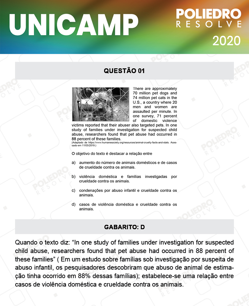 Questão 1 - 1ª Fase - Prova Q e X - UNICAMP 2020