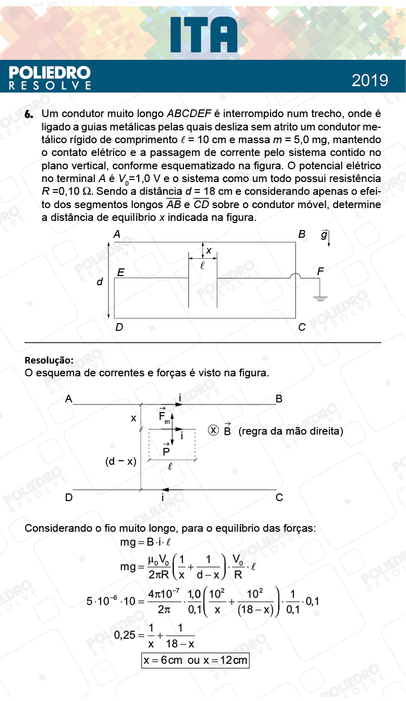 Dissertação 6 - 2ª Fase - 2º Dia - FIS / RED - ITA 2019