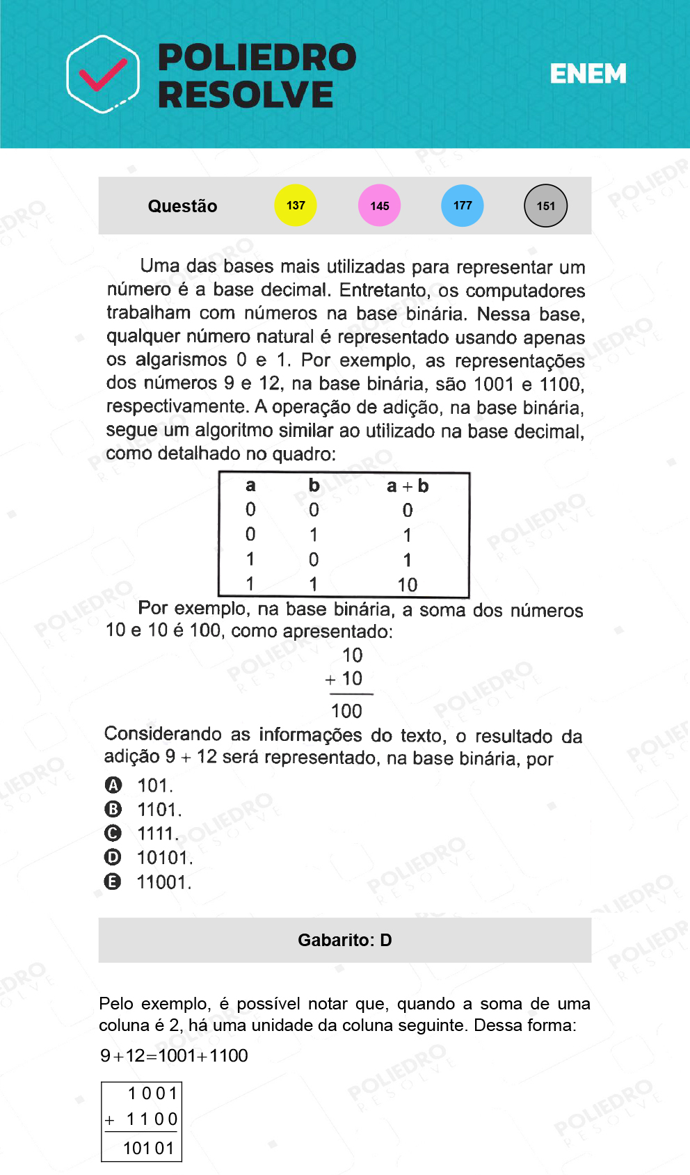 Questão 151 - 2º Dia - Prova Cinza - ENEM 2021