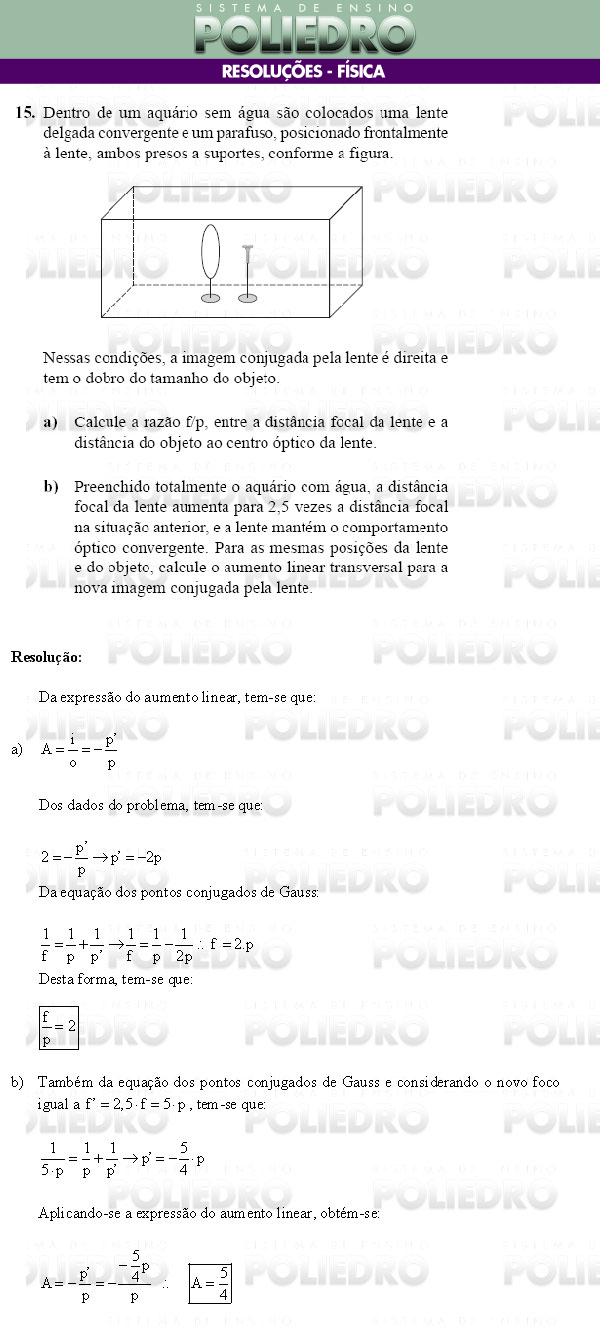 Dissertação 15 - Conhecimentos Específicos - UNIFESP 2009