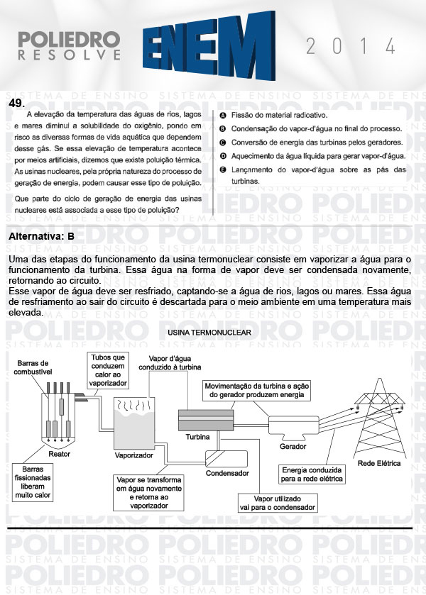 Questão 49 - Sábado (Prova Rosa) - ENEM 2014