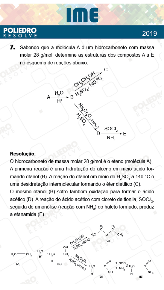 Dissertação 7 - 2ª Fase - Química - IME 2019