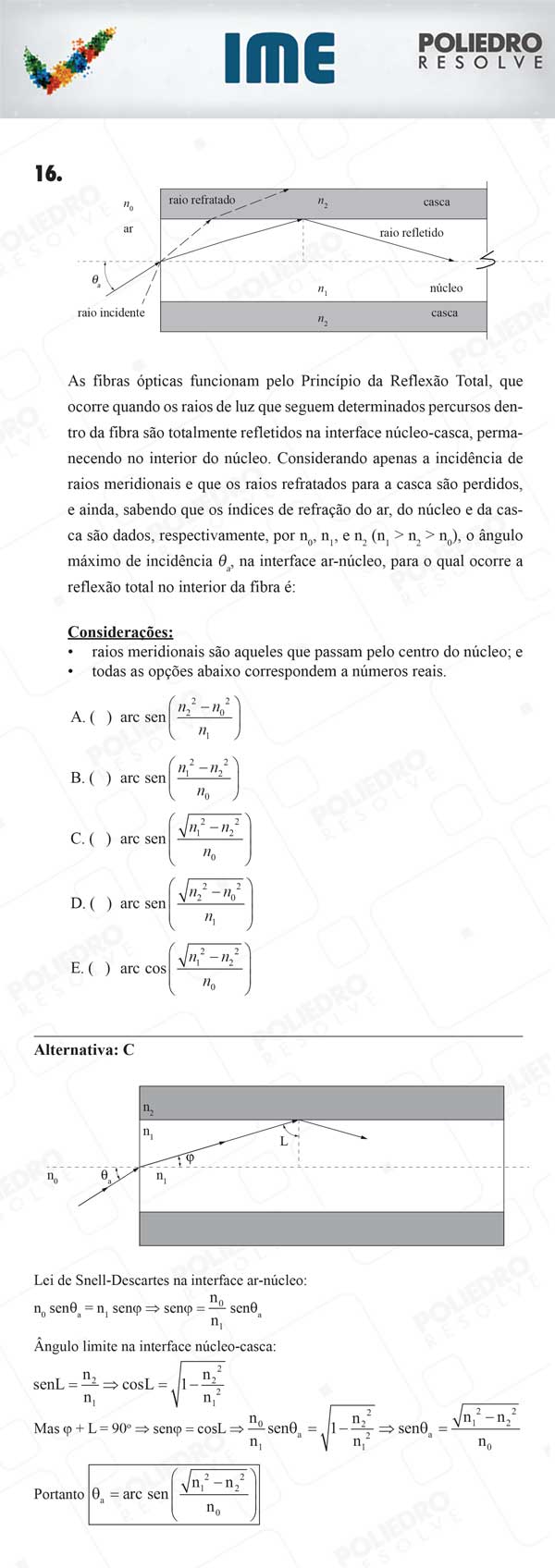 Questão 16 - 1ª Fase - IME 2018