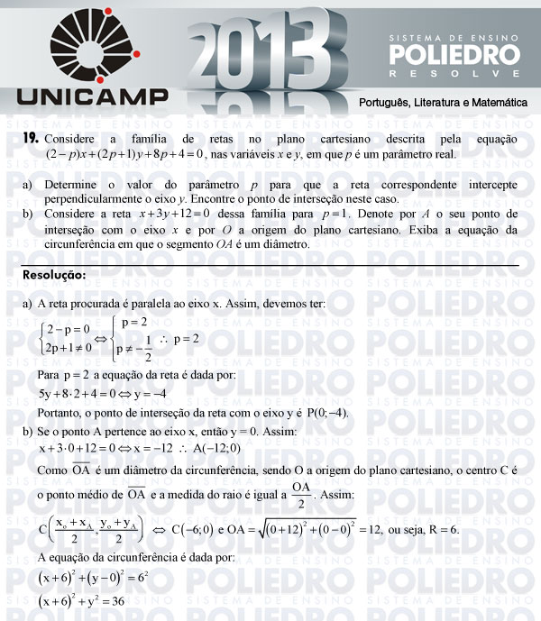 Dissertação 19 - 2ª Fase - UNICAMP 2013