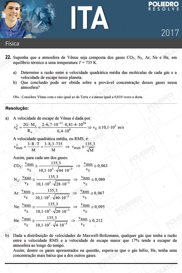 Dissertação 22 - Física - ITA 2017