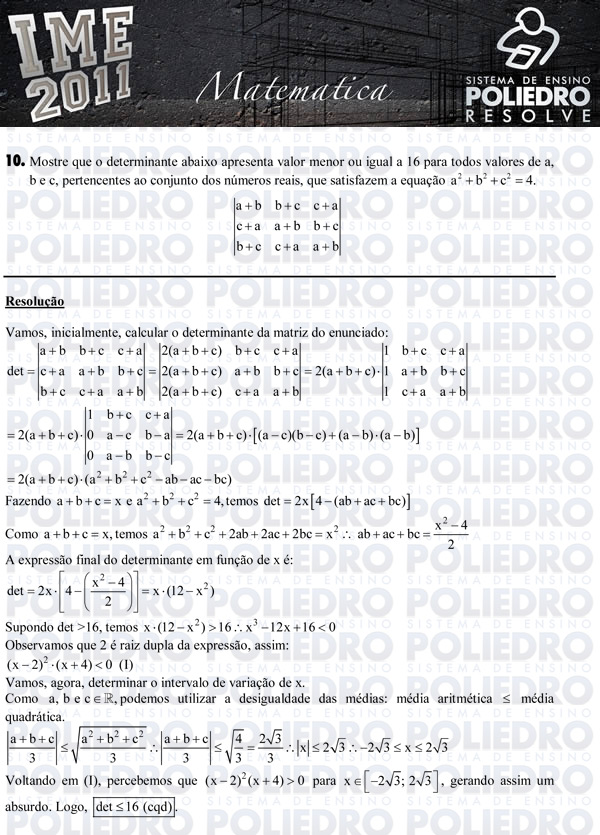 Dissertação 10 - Matemática - IME 2011