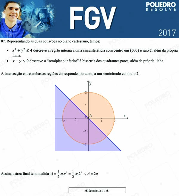 Questão 7 - Objetivas - 2017.1 - FGV 2017