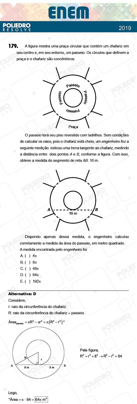 Questão 179 - 2º Dia - Prova AMARELA - ENEM 2018