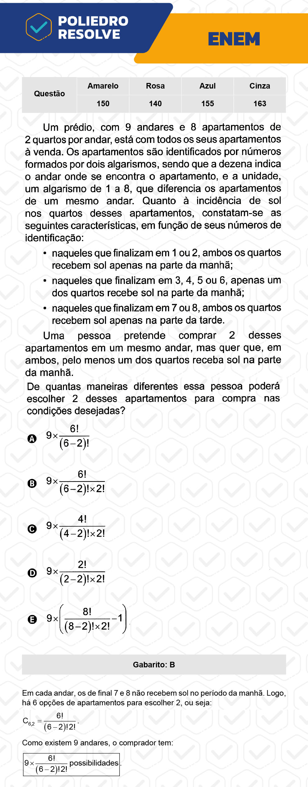 Questão 163 - 2º Dia - Prova Cinza - ENEM 2022