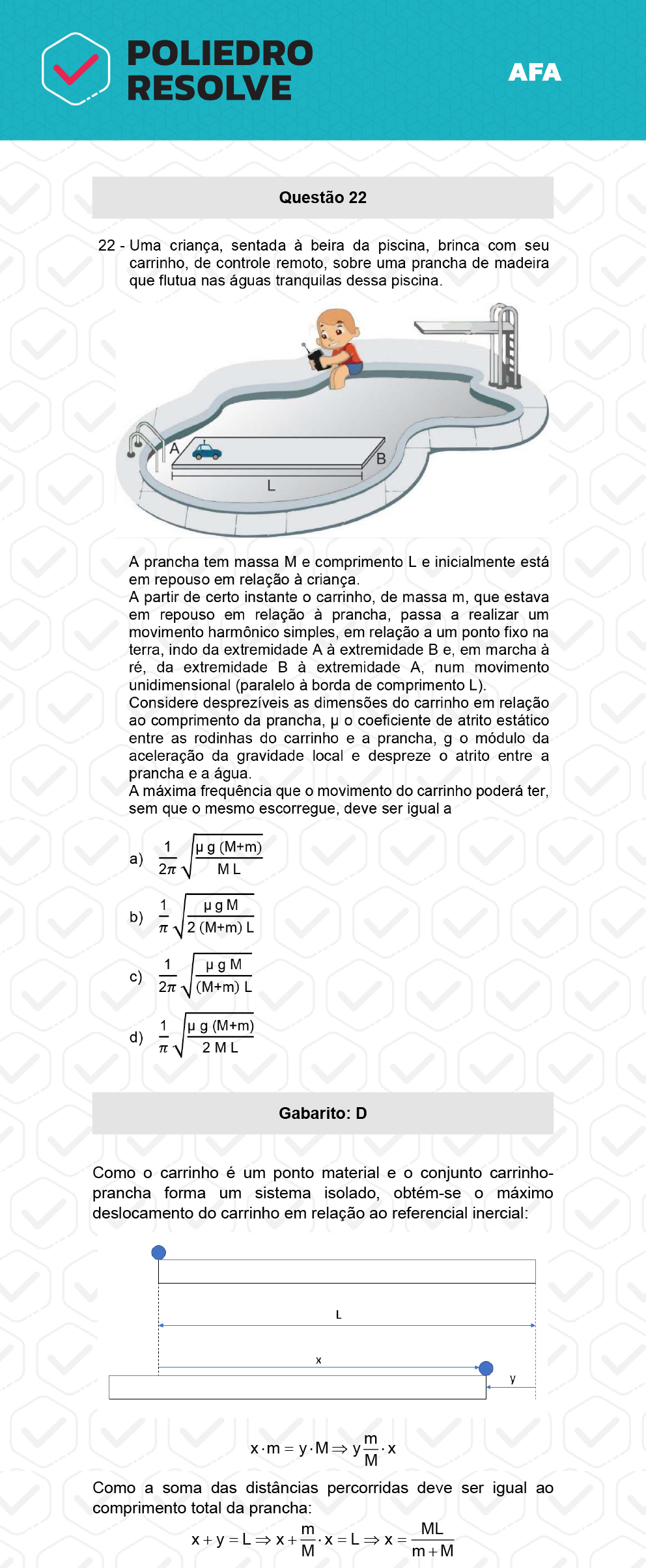 Questão 22 - Prova Modelo A - AFA 2023