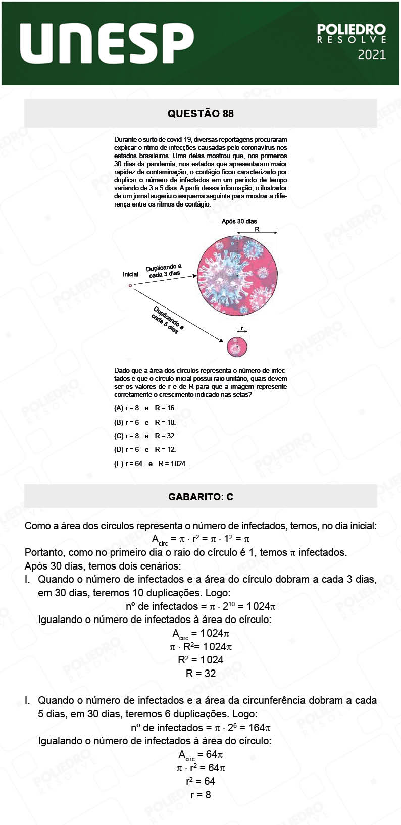 Questão 88 - 1ª Fase - 1º Dia - UNESP 2021