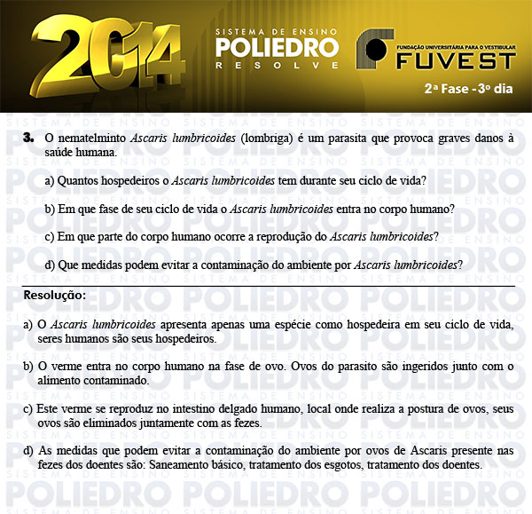 Dissertação 3 - 2ª Fase 3º Dia - FUVEST 2014