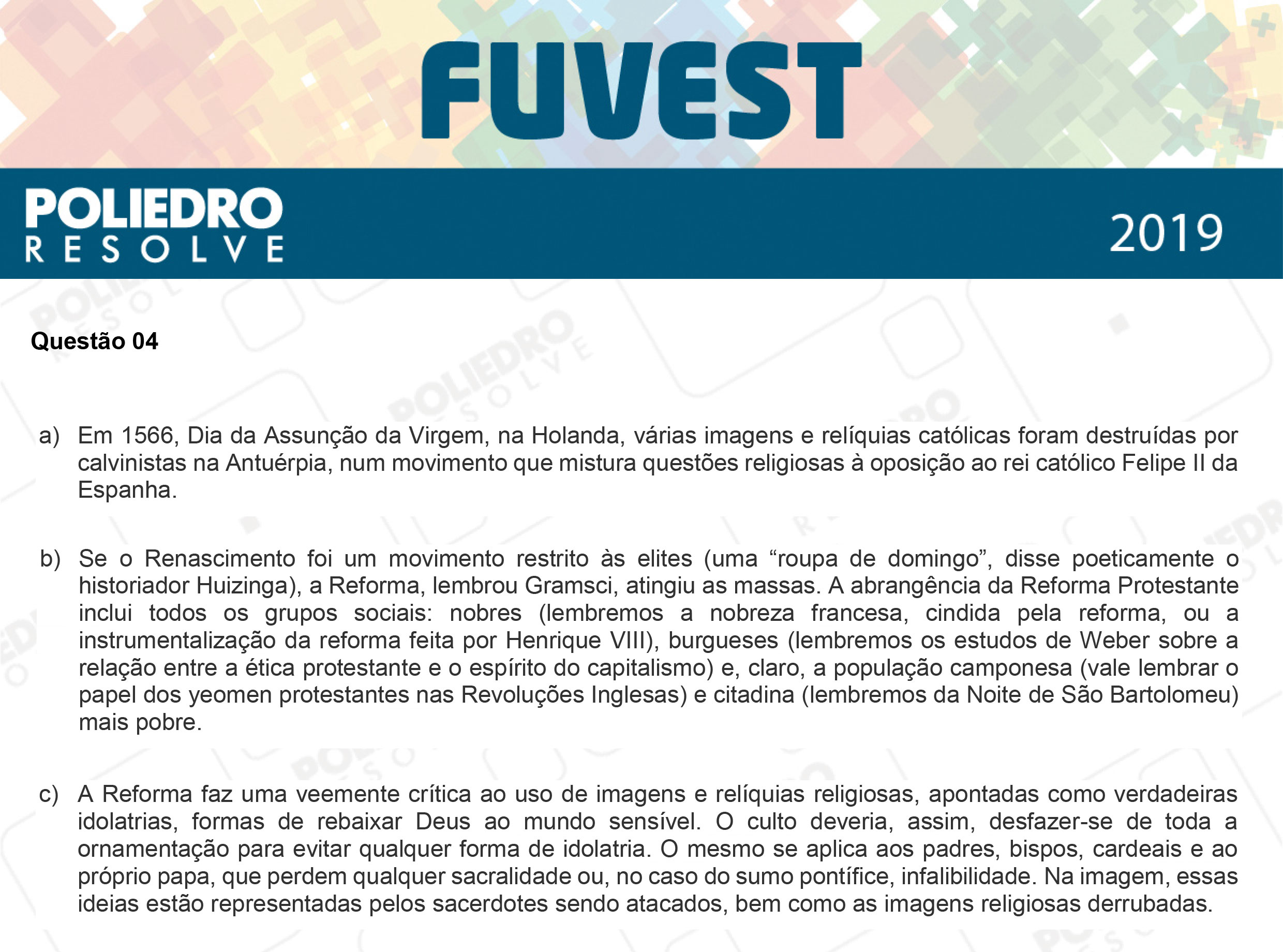 Dissertação 4 - 2ª Fase - 2º Dia - FUVEST 2019