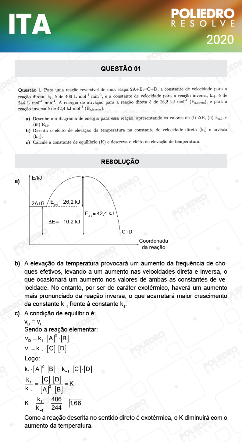 Dissertação 1 - 2ª Fase - 1º Dia - Mat / Quí - ITA 2020