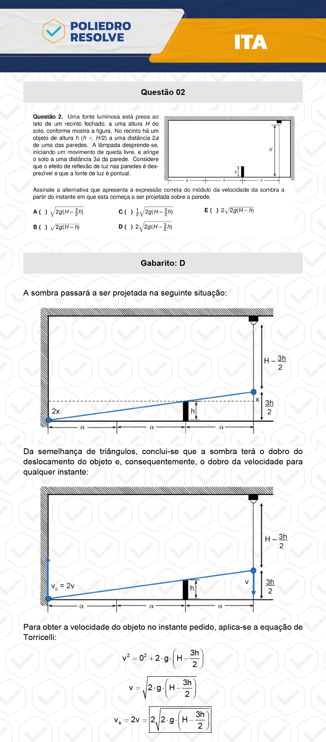 Questão 2 - 1ª Fase - ITA 2024