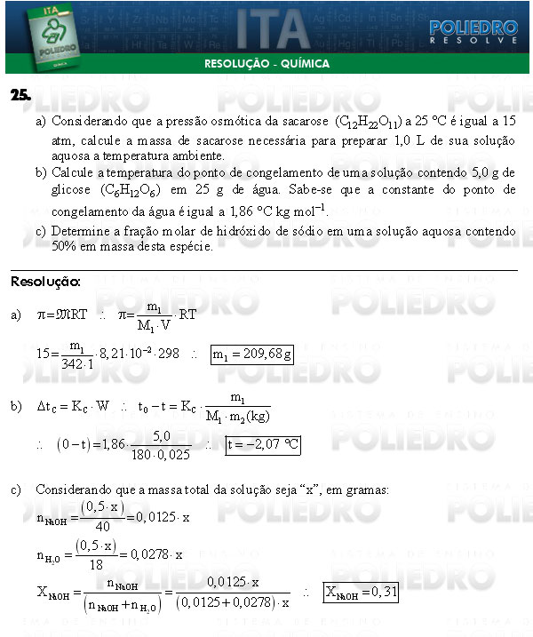 Dissertação 25 - Química - ITA 2009