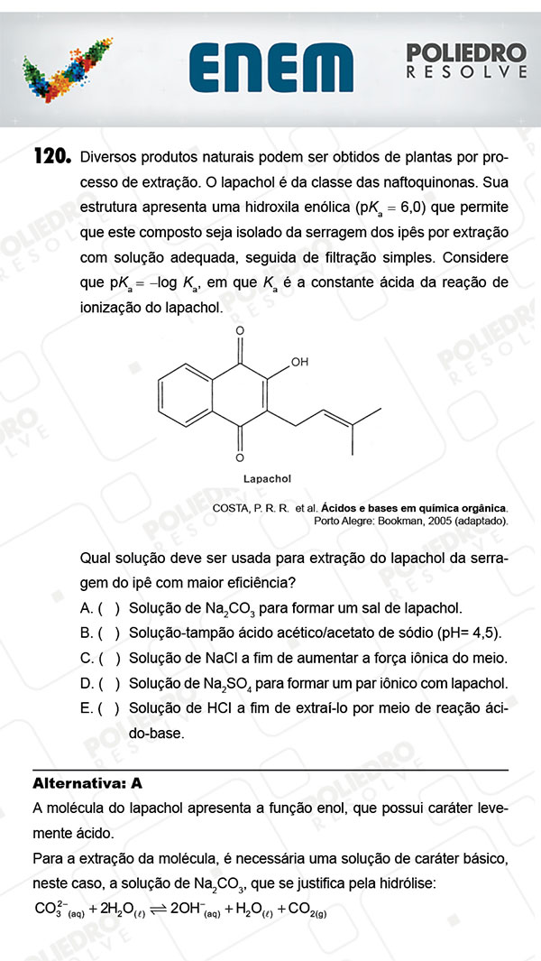 Questão 120 - 2º Dia (PROVA AMARELA) - ENEM 2017