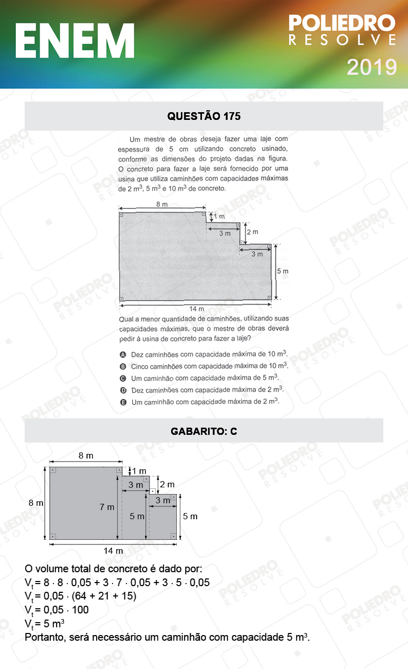 Questão 175 - 2º DIA - PROVA ROSA - ENEM 2019