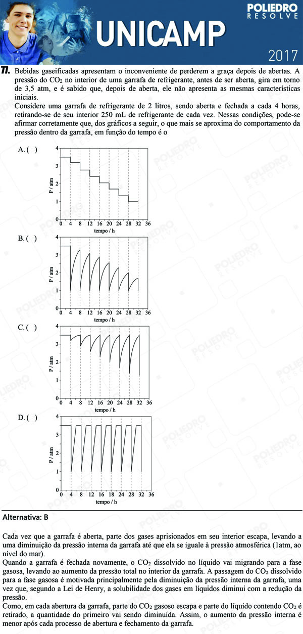 Questão 77 - 1ª Fase - UNICAMP 2017