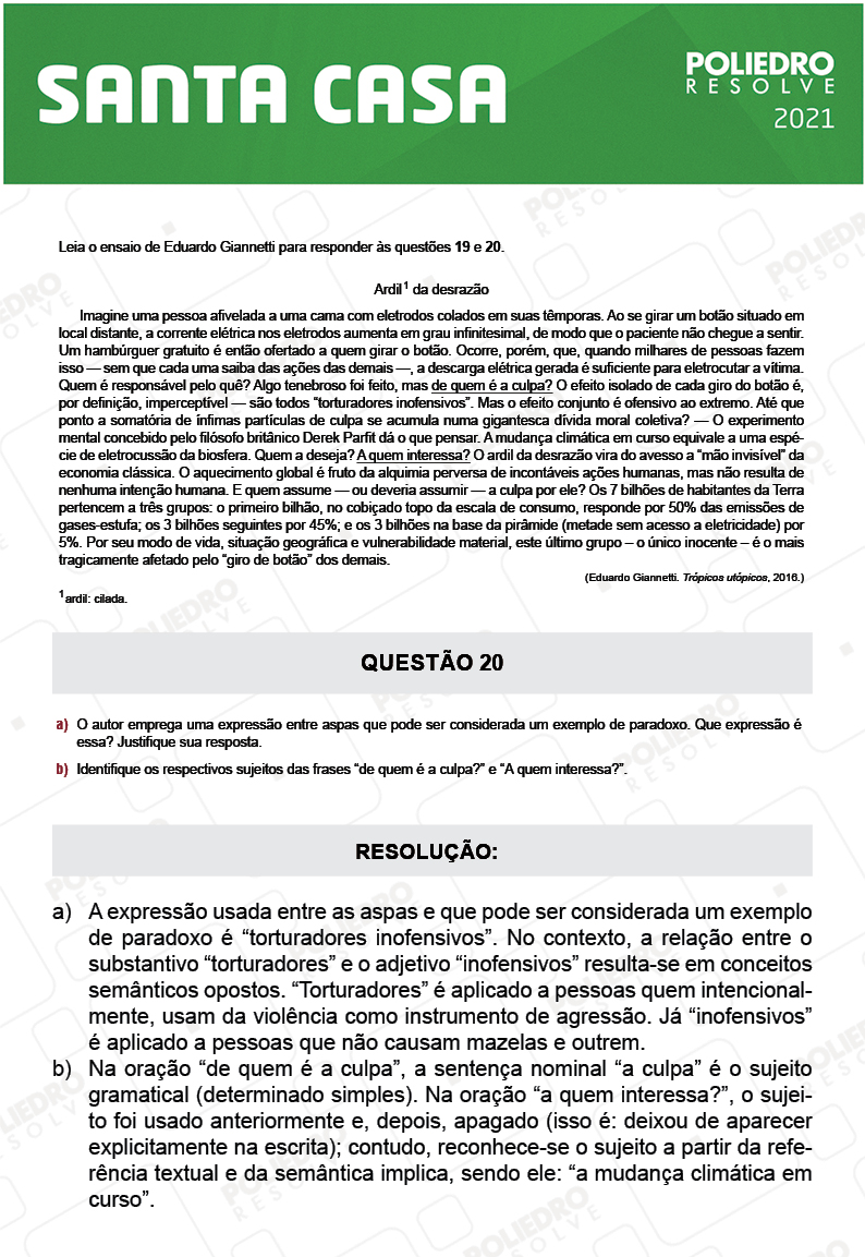 Dissertação 20 - 2º Dia - SANTA CASA 2021