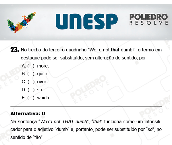 Questão 23 - 1ª Fase - PROVA 4 - UNESP 2018