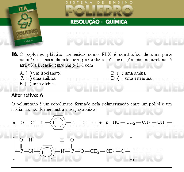 Questão 16 - Química - ITA 2008