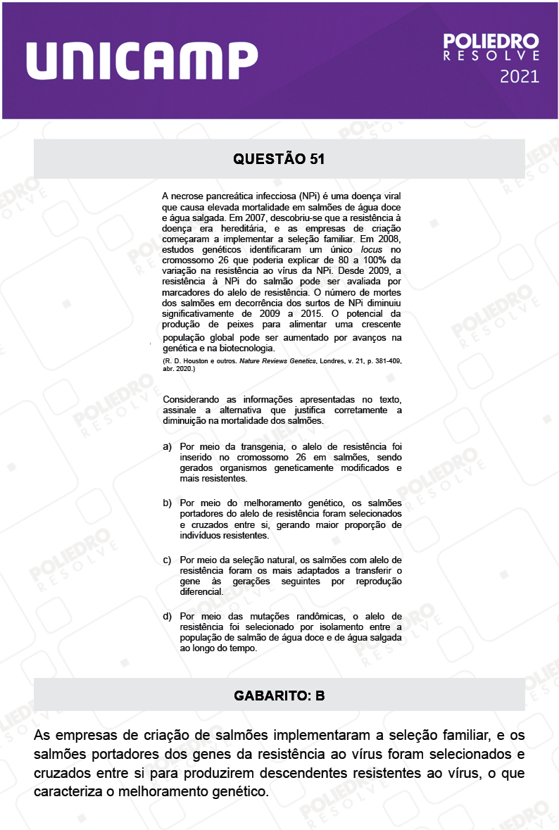 Questão 51 - 1ª Fase - 1º Dia - E e G - UNICAMP 2021