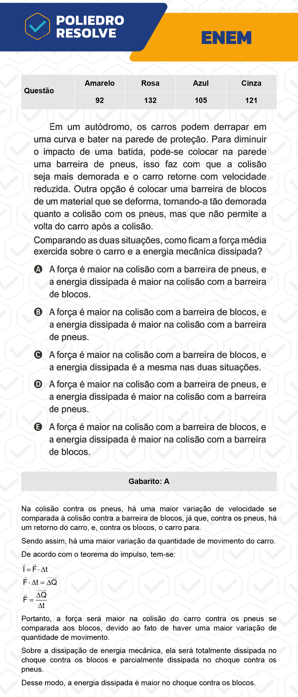 Questão 132 - 2º Dia - Prova Rosa - ENEM 2022