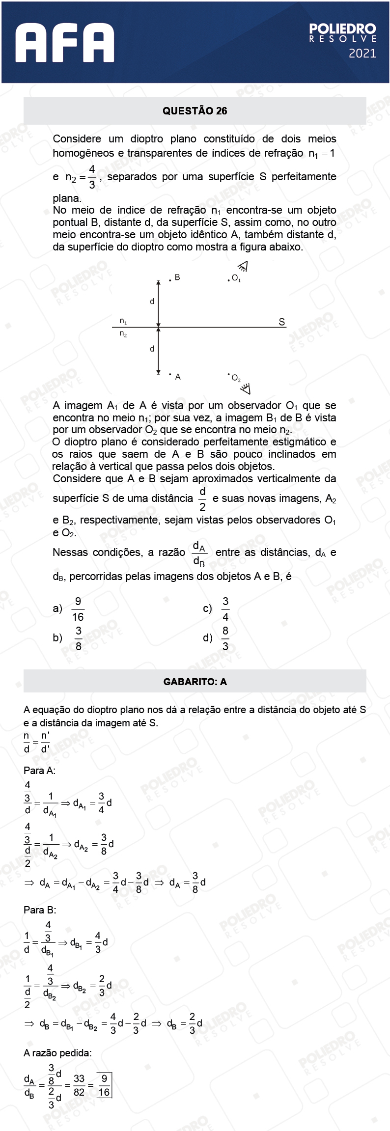 Questão 26 - Prova Modelo A - AFA 2021