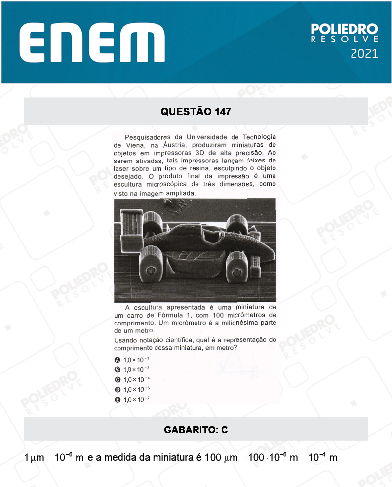 Questão 147 - 2º Dia - Prova Amarela - ENEM 2020