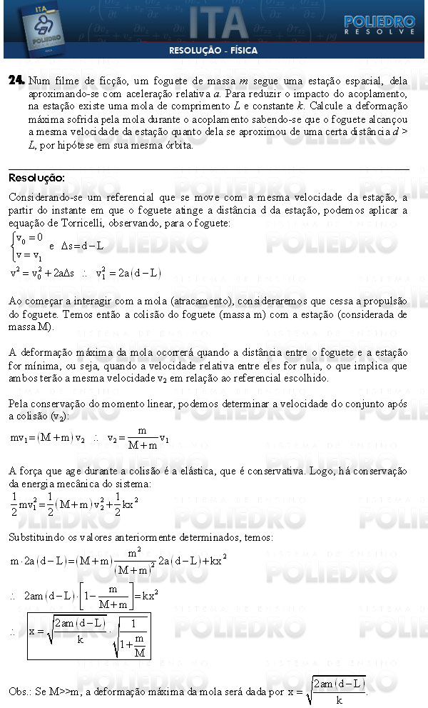 Dissertação 24 - Física - ITA 2009