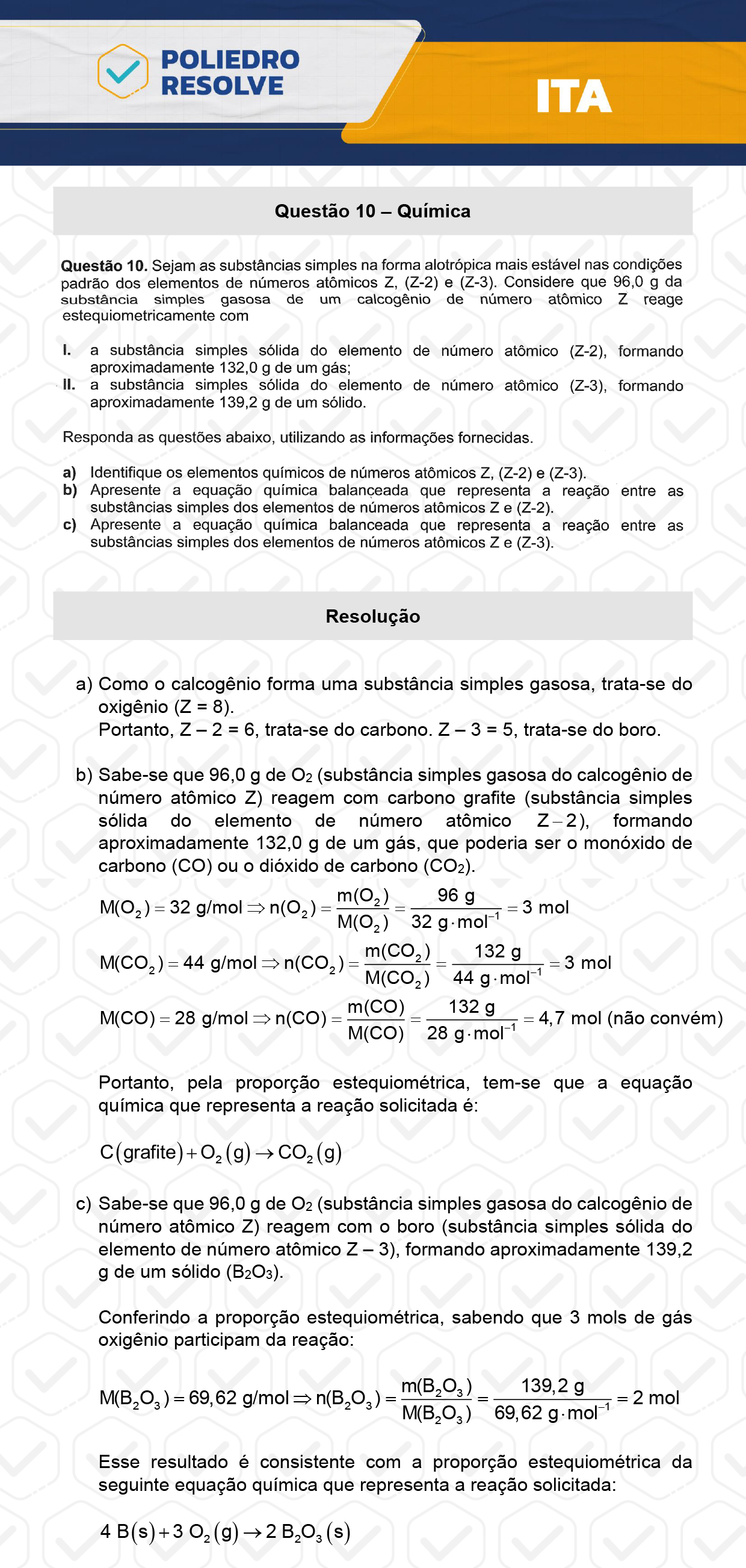 Dissertação 10 - 2ª Fase - 1º Dia - ITA 2024