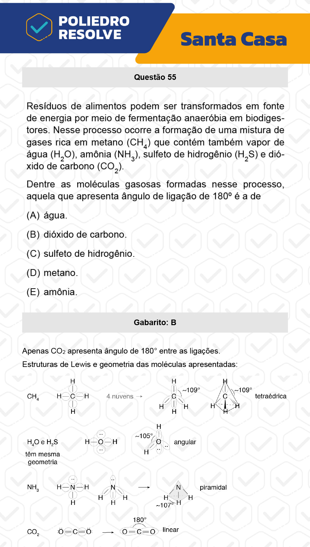 Questão 55 - 1º Dia - SANTA CASA 2023