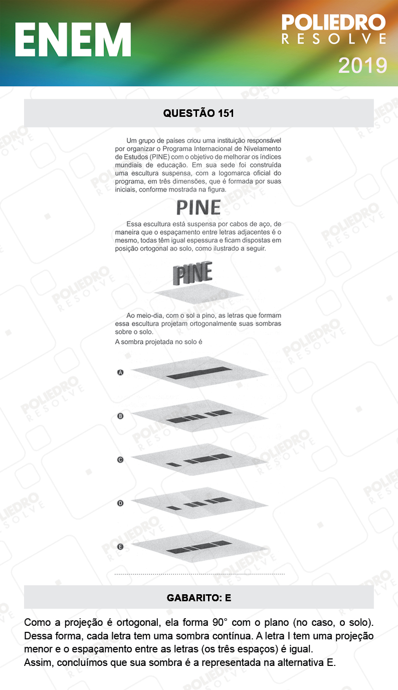 Questão 151 - 2º DIA - PROVA CINZA - ENEM 2019