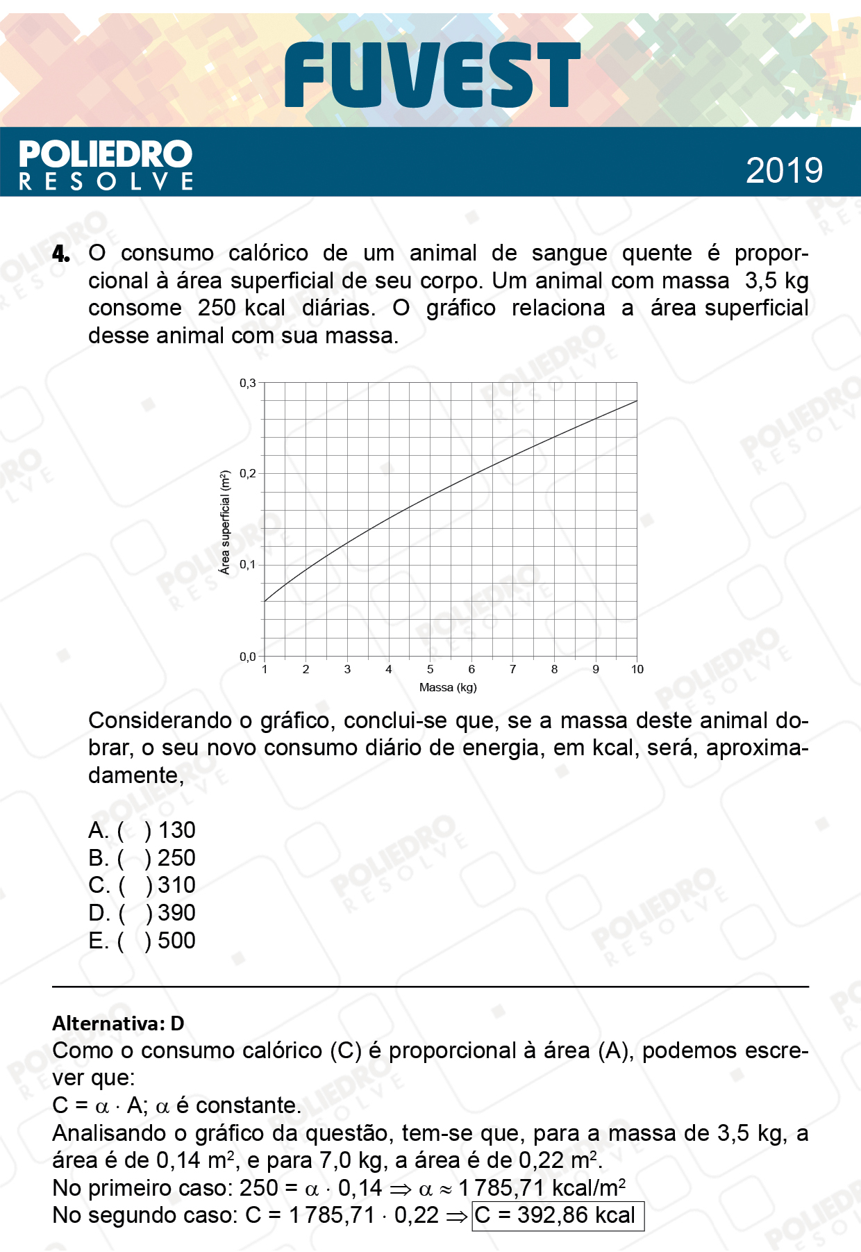 Questão 4 - 1ª Fase - Prova K - FUVEST 2019