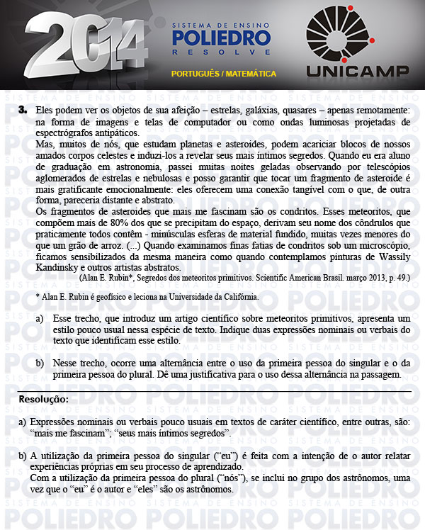 Dissertação 3 - 2ª Fase - UNICAMP 2014