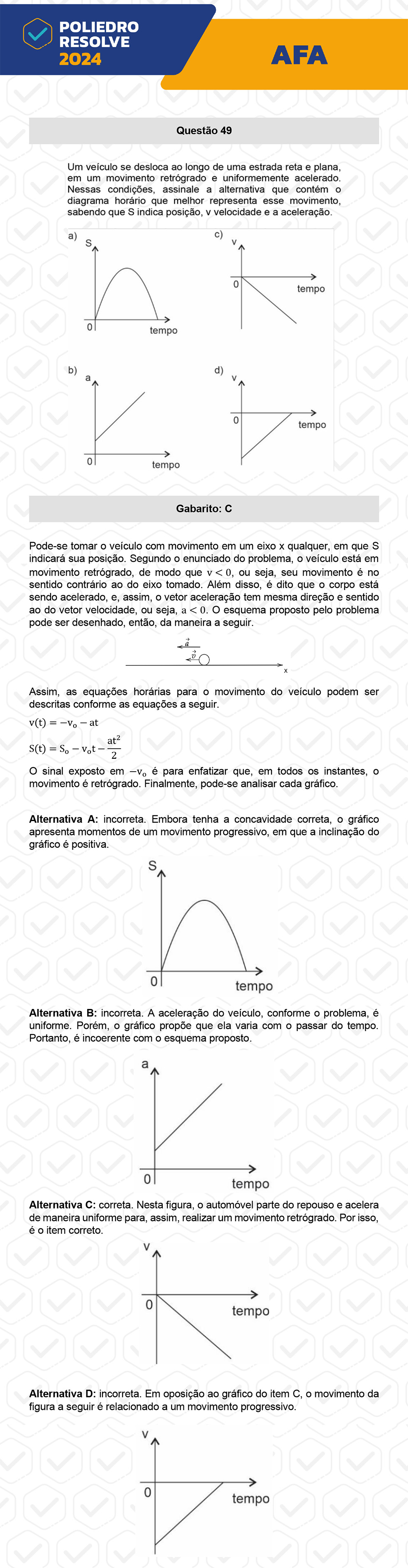 Questão 49 - Prova Modelo A - AFA 2024