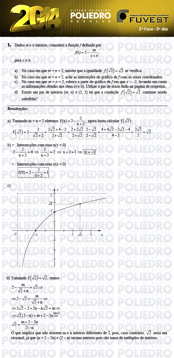 Dissertação 1 - 2ª Fase 3º Dia - FUVEST 2014