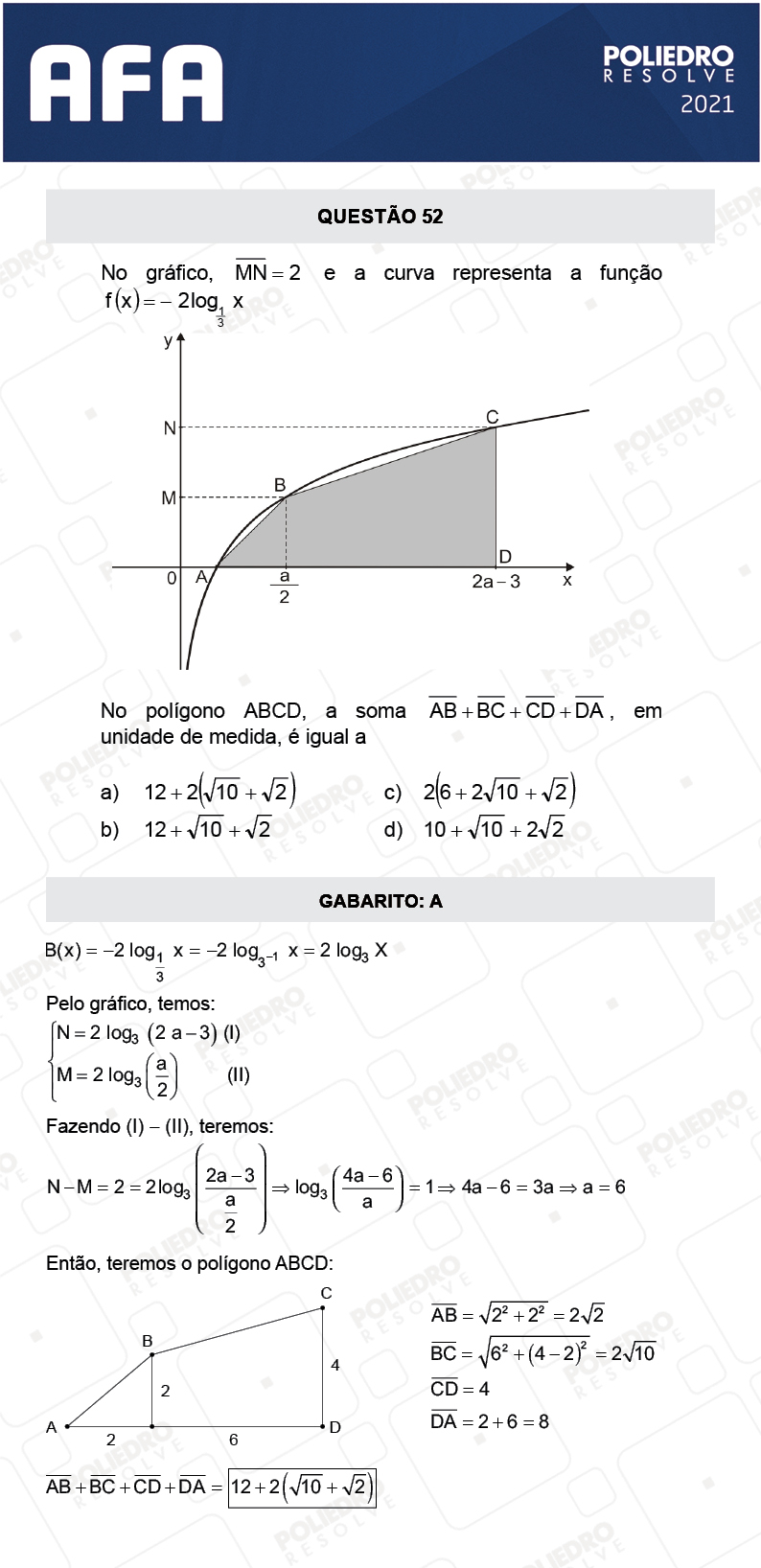 Questão 52 - Prova Modelo A - AFA 2021