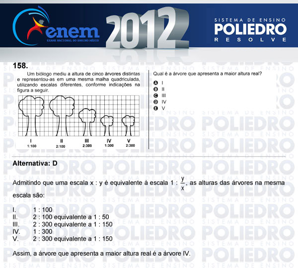 Questão 158 - Domingo (Prova rosa) - ENEM 2012