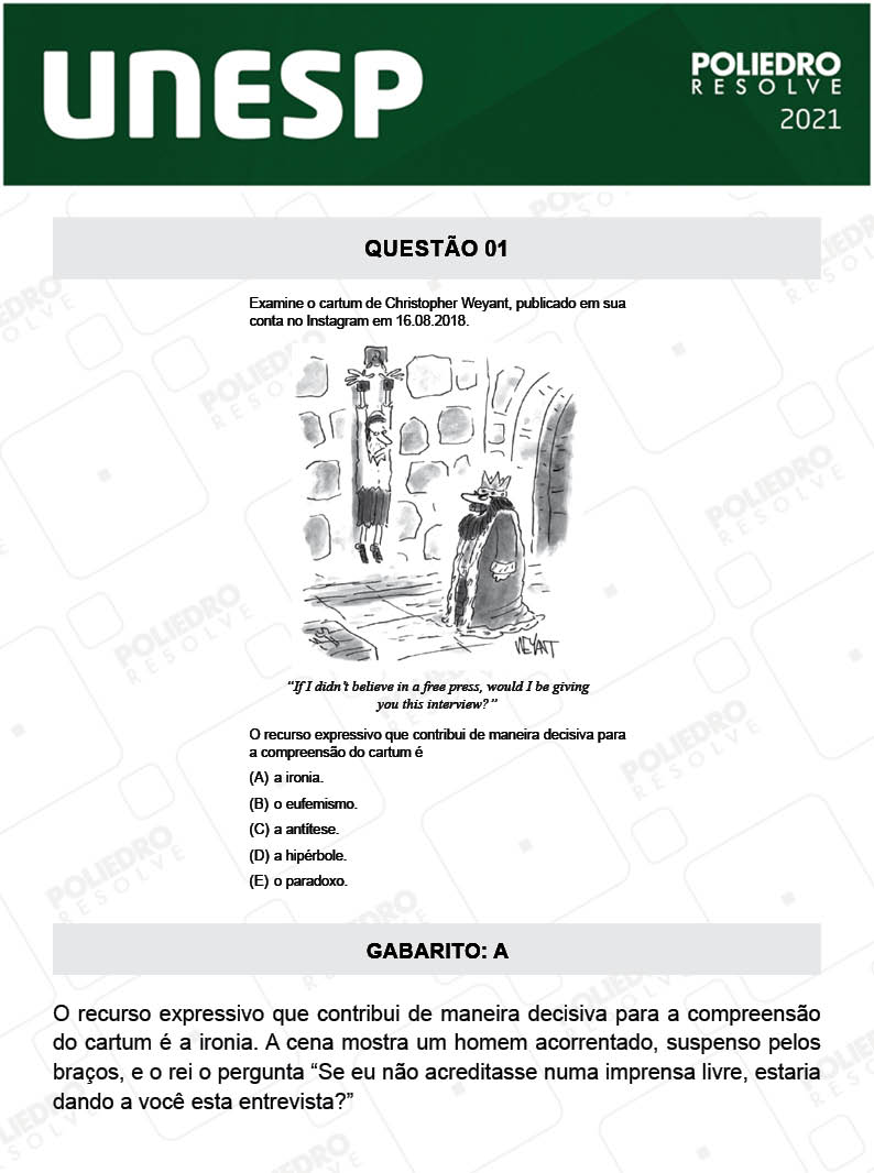 Questão 1 - 1ª Fase - 1º Dia - UNESP 2021