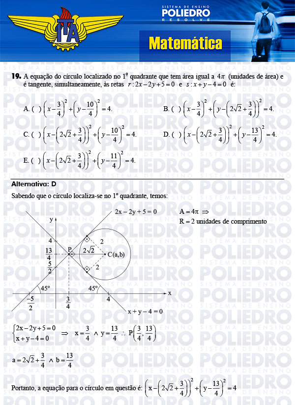 Questão 19 - Matemática - ITA 2014