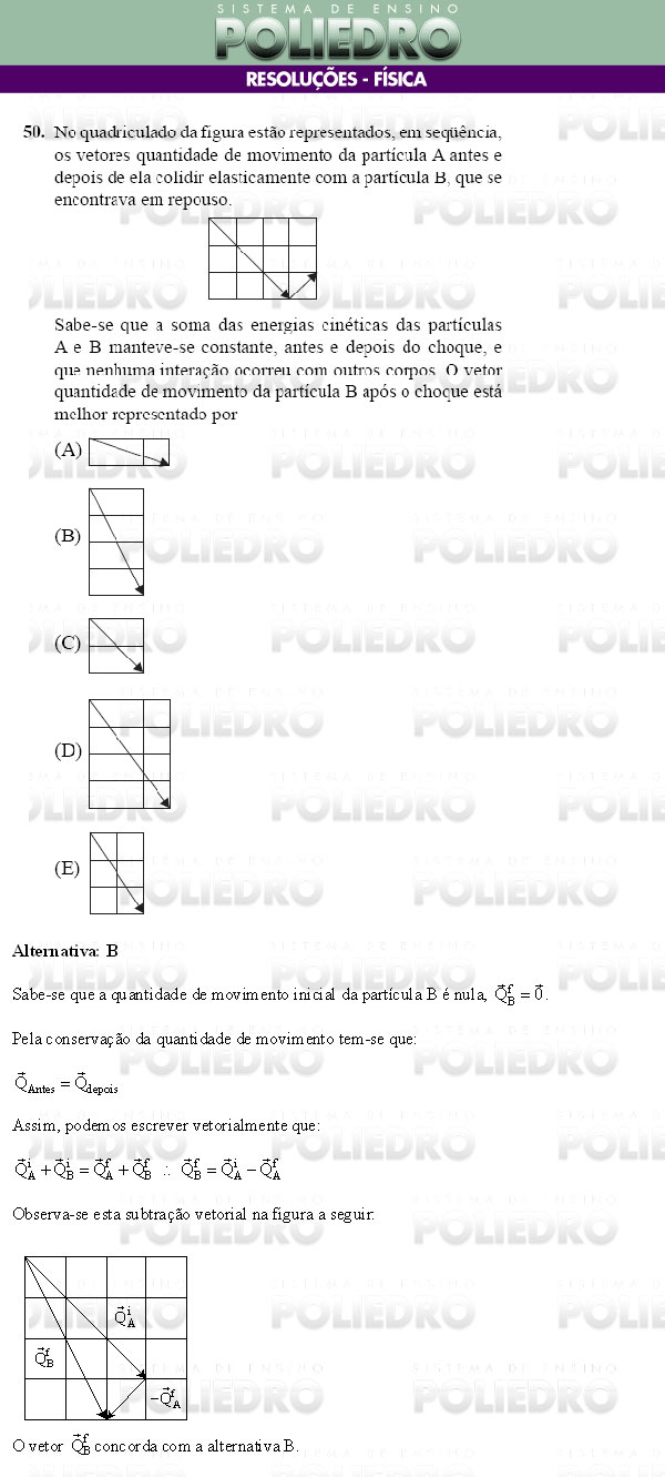 Questão 50 - Conhecimentos Gerais - UNIFESP 2009